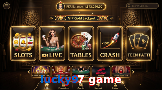 Main screen of Lucky97 Game casino page for PK players