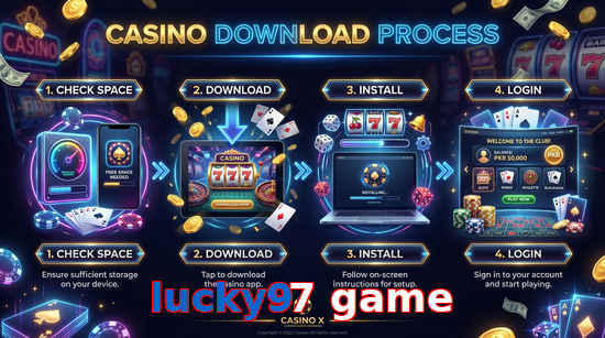 Game list for Lucky97 Game download section