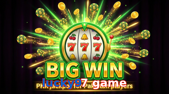 Big win animation on Lucky97 Game slot game